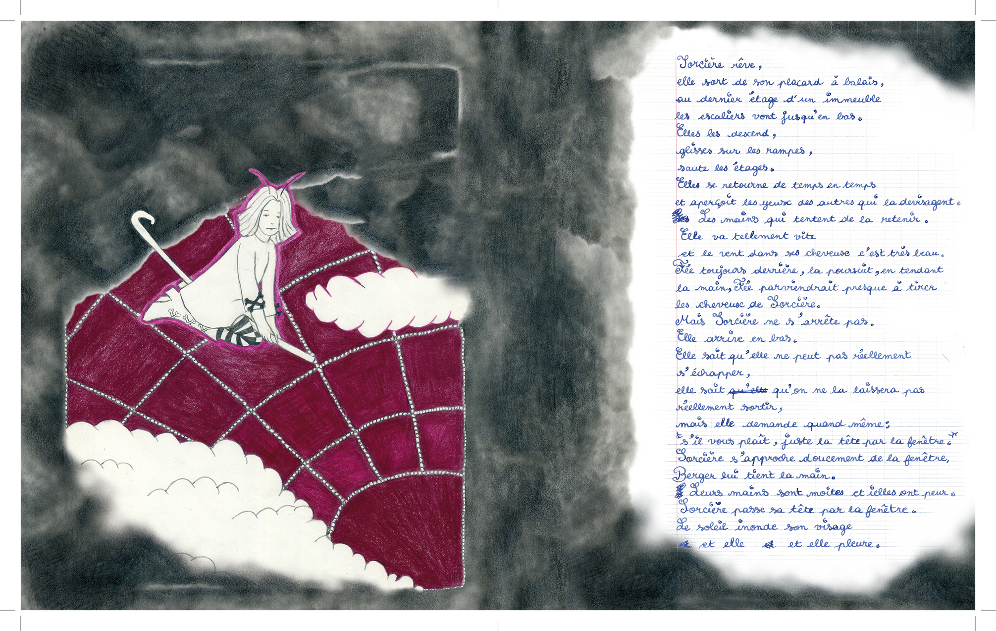 Anna Sougy _ drawings _ il était une fois une fée